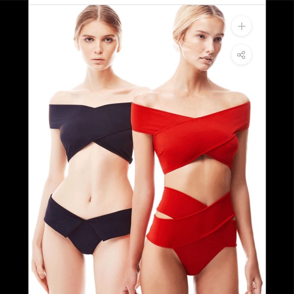 OYE Swimwear Lucette Coral Bikini Set, Small & Large - Picture 6 of 16